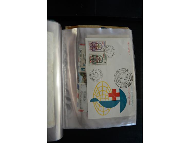 LAOS UND KAMBODSCHA: 1950/80 (ca.), umfangreicher Sammlungsbestand in 4 Schubern und Kiste mit vielen ungezähnten Ausgaben un