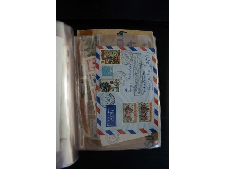 LAOS UND KAMBODSCHA: 1950/80 (ca.), umfangreicher Sammlungsbestand in 4 Schubern und Kiste mit vielen ungezähnten Ausgaben un