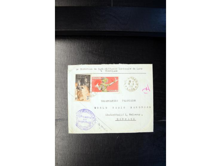 LAOS UND KAMBODSCHA: 1950/80 (ca.), umfangreicher Sammlungsbestand in 4 Schubern und Kiste mit vielen ungezähnten Ausgaben un