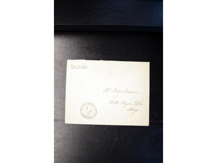 LAOS UND KAMBODSCHA: 1950/80 (ca.), umfangreicher Sammlungsbestand in 4 Schubern und Kiste mit vielen ungezähnten Ausgaben un