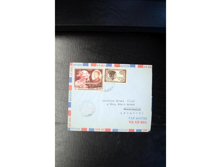 LAOS UND KAMBODSCHA: 1950/80 (ca.), umfangreicher Sammlungsbestand in 4 Schubern und Kiste mit vielen ungezähnten Ausgaben un