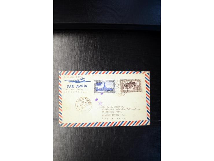 LAOS UND KAMBODSCHA: 1950/80 (ca.), umfangreicher Sammlungsbestand in 4 Schubern und Kiste mit vielen ungezähnten Ausgaben un