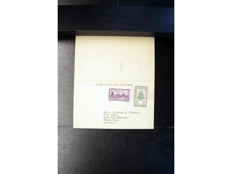LAOS UND KAMBODSCHA: 1950/80 (ca.), umfangreicher Sammlungsbestand in 4 Schubern und Kiste mit vielen ungezähnten Ausgaben un
