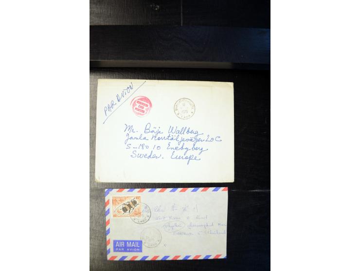LAOS UND KAMBODSCHA: 1950/80 (ca.), umfangreicher Sammlungsbestand in 4 Schubern und Kiste mit vielen ungezähnten Ausgaben un