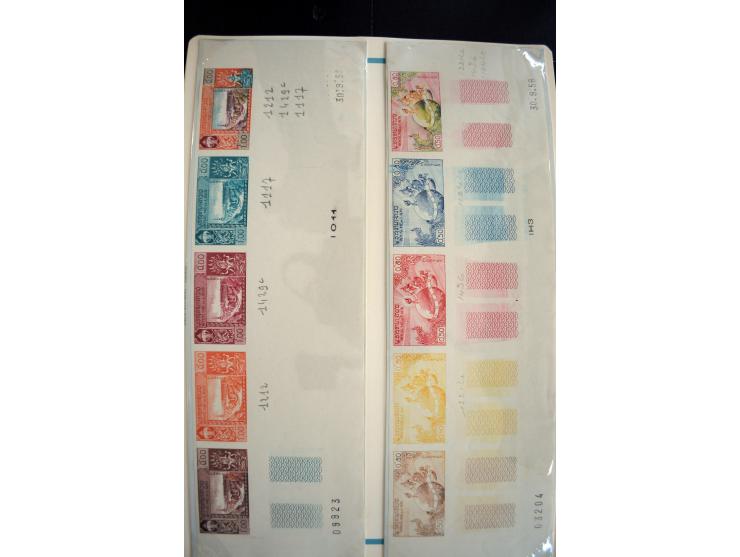 LAOS UND KAMBODSCHA: 1950/80 (ca.), umfangreicher Sammlungsbestand in 4 Schubern und Kiste mit vielen ungezähnten Ausgaben un