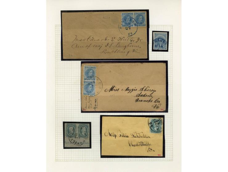 1847/1910, schöne gestempelte Sammlung, dabei Mi.-Nr. 1, 5, 7, 10, 14, 19(9) inkl. ocker-Farbene, 22, 23(3), 25(2) und 34-35,