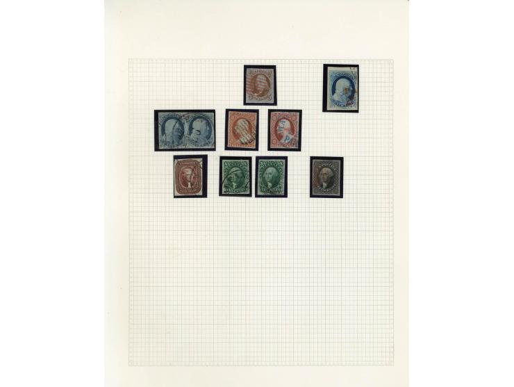 1847/1910, schöne gestempelte Sammlung, dabei Mi.-Nr. 1, 5, 7, 10, 14, 19(9) inkl. ocker-Farbene, 22, 23(3), 25(2) und 34-35,