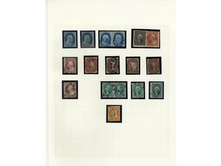 1847/1910, schöne gestempelte Sammlung, dabei Mi.-Nr. 1, 5, 7, 10, 14, 19(9) inkl. ocker-Farbene, 22, 23(3), 25(2) und 34-35,