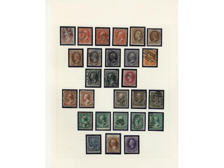 1847/1910, schöne gestempelte Sammlung, dabei Mi.-Nr. 1, 5, 7, 10, 14, 19(9) inkl. ocker-Farbene, 22, 23(3), 25(2) und 34-35,