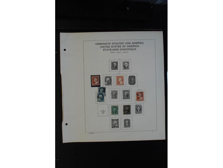 1851/1962, gestempelte Sammlung mit mittleren Ausgaben auf Vordruckblättern
