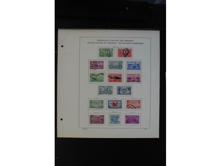1851/1962, gestempelte Sammlung mit mittleren Ausgaben auf Vordruckblättern