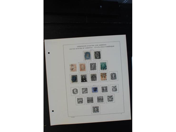 1851/1962, gestempelte Sammlung mit mittleren Ausgaben auf Vordruckblättern