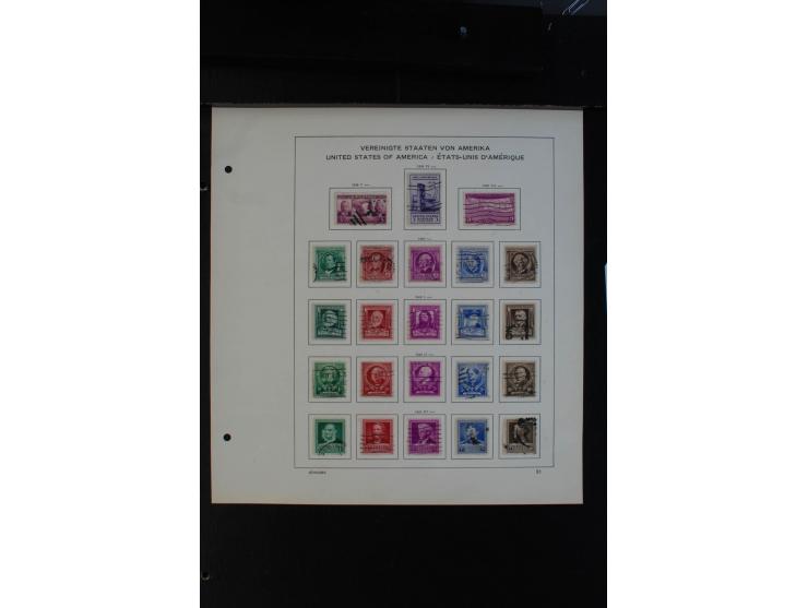 1851/1962, gestempelte Sammlung mit mittleren Ausgaben auf Vordruckblättern