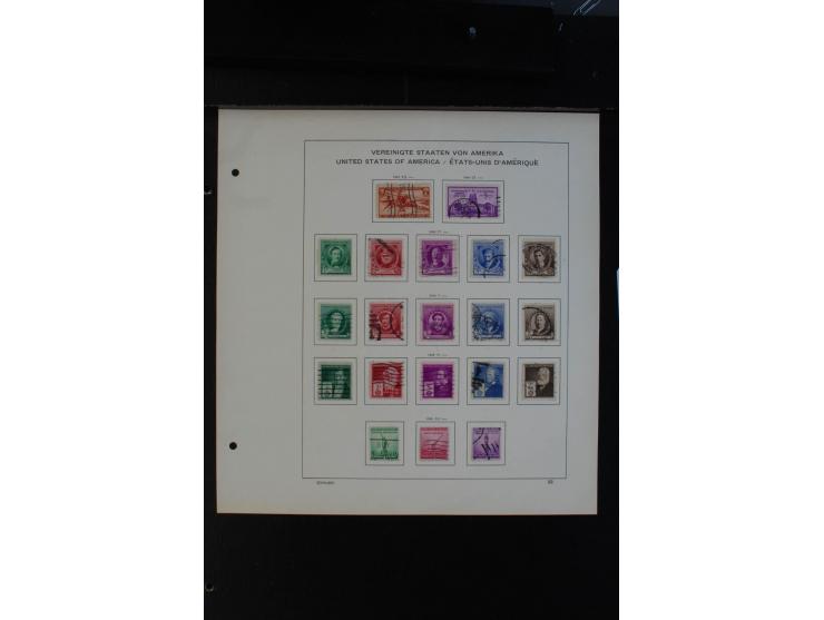 1851/1962, gestempelte Sammlung mit mittleren Ausgaben auf Vordruckblättern