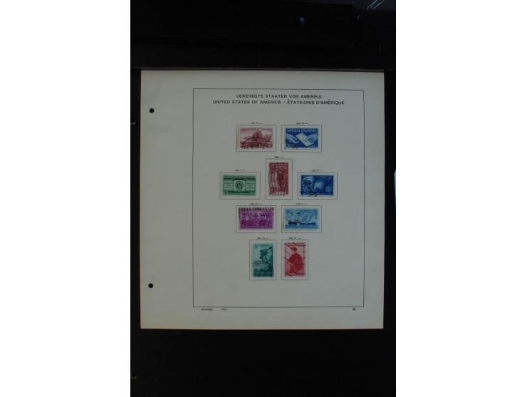 1851/1962, gestempelte Sammlung mit mittleren Ausgaben auf Vordruckblättern