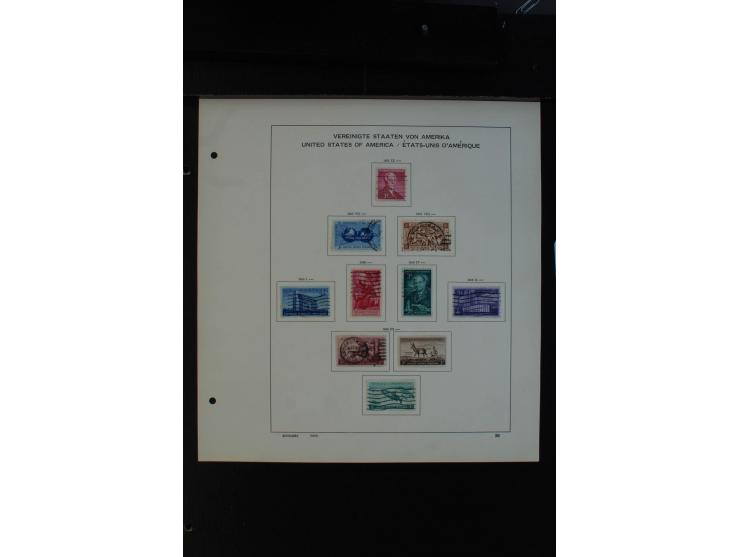 1851/1962, gestempelte Sammlung mit mittleren Ausgaben auf Vordruckblättern
