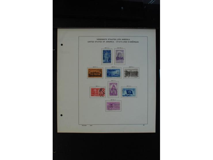 1851/1962, gestempelte Sammlung mit mittleren Ausgaben auf Vordruckblättern