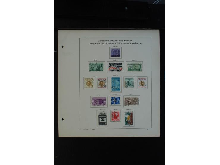 1851/1962, gestempelte Sammlung mit mittleren Ausgaben auf Vordruckblättern