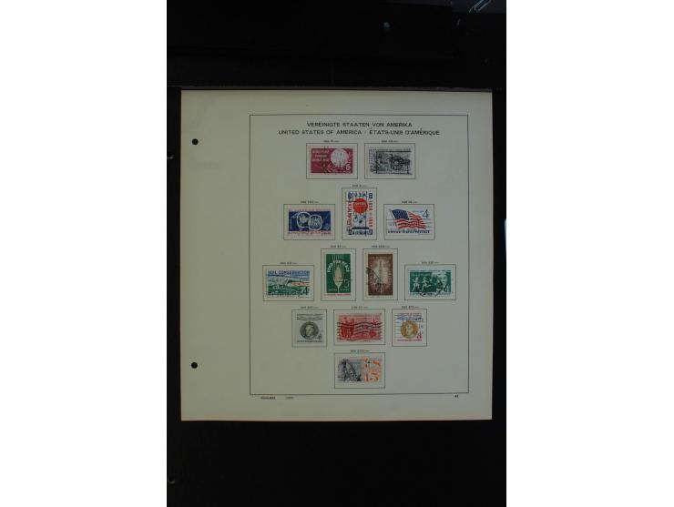 1851/1962, gestempelte Sammlung mit mittleren Ausgaben auf Vordruckblättern