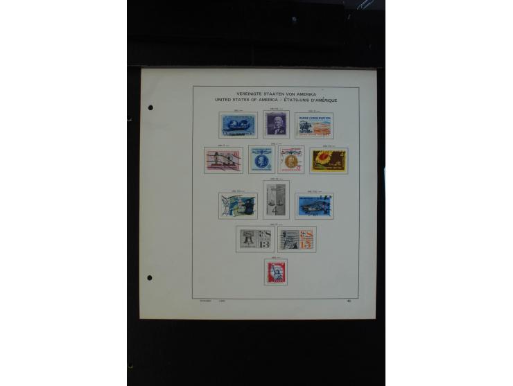 1851/1962, gestempelte Sammlung mit mittleren Ausgaben auf Vordruckblättern