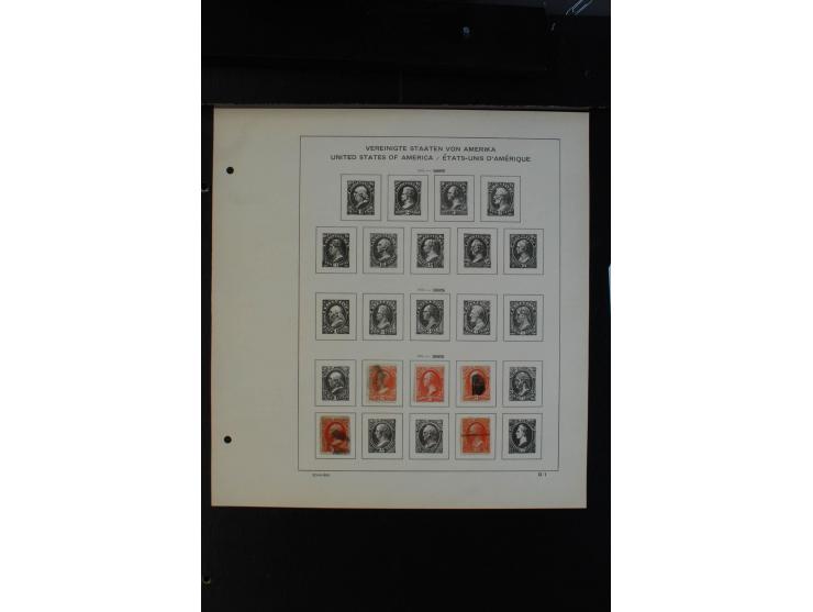 1851/1962, gestempelte Sammlung mit mittleren Ausgaben auf Vordruckblättern