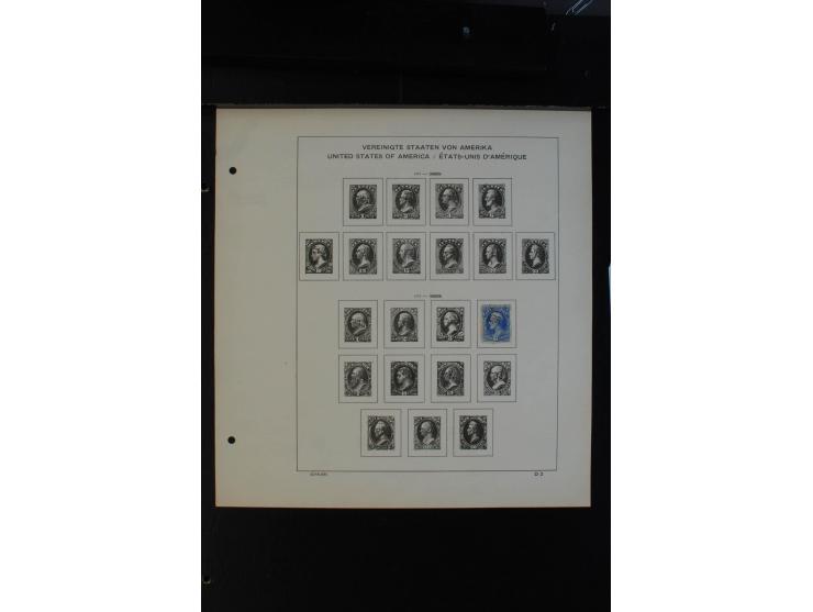1851/1962, gestempelte Sammlung mit mittleren Ausgaben auf Vordruckblättern