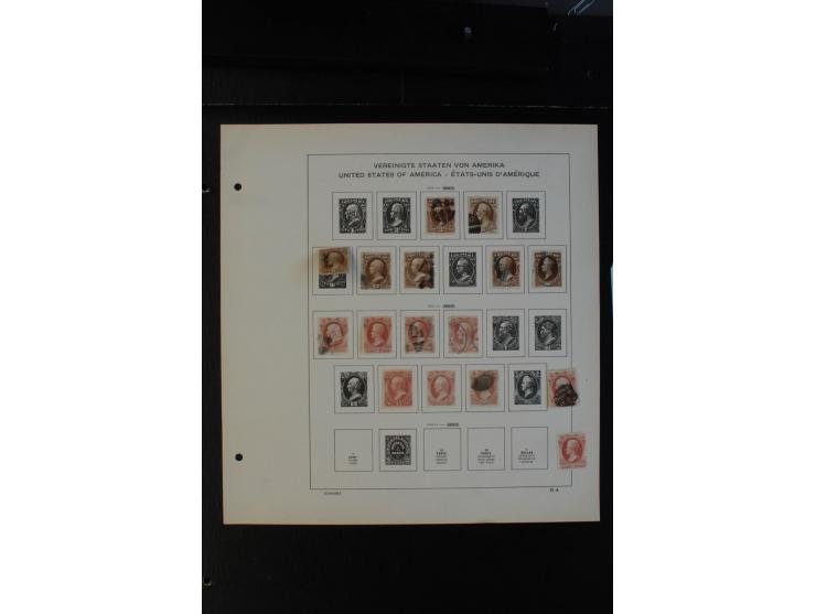 1851/1962, gestempelte Sammlung mit mittleren Ausgaben auf Vordruckblättern