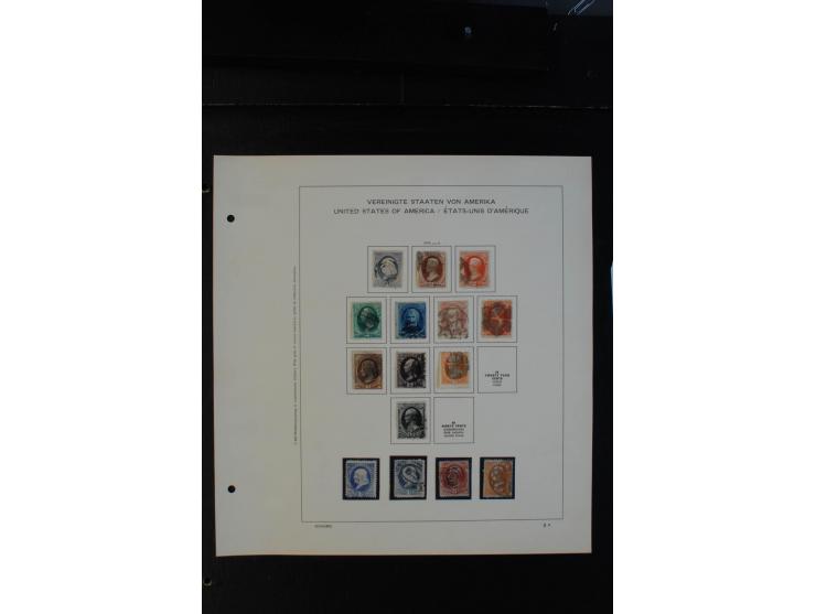 1851/1962, gestempelte Sammlung mit mittleren Ausgaben auf Vordruckblättern