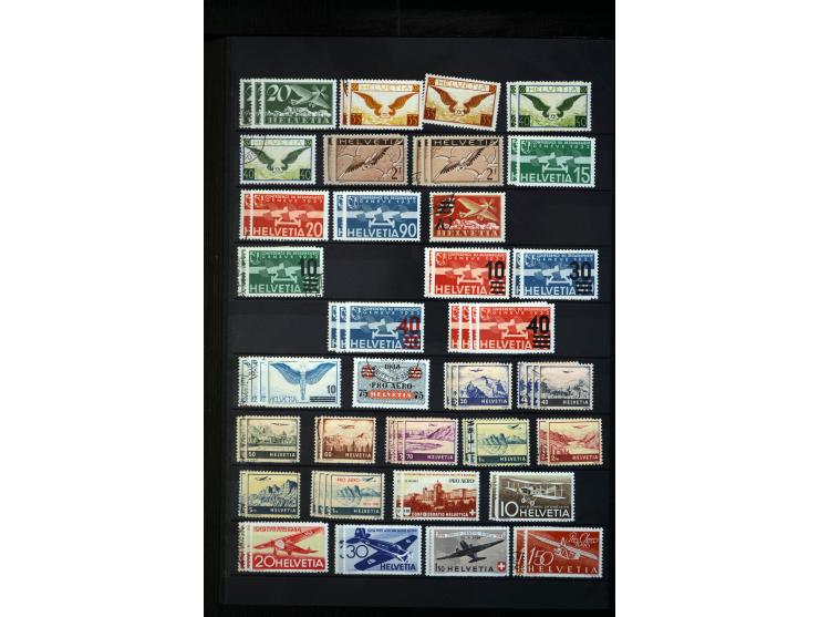 1912/99, umfangreicher, meist ungebrauchter Bestand "Flugpostmarken" von Albanien bis Vatikan mit vielen besseren und kpl. Au