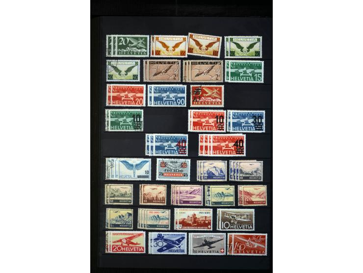 1912/99, umfangreicher, meist ungebrauchter Bestand "Flugpostmarken" von Albanien bis Vatikan mit vielen besseren und kpl. Au