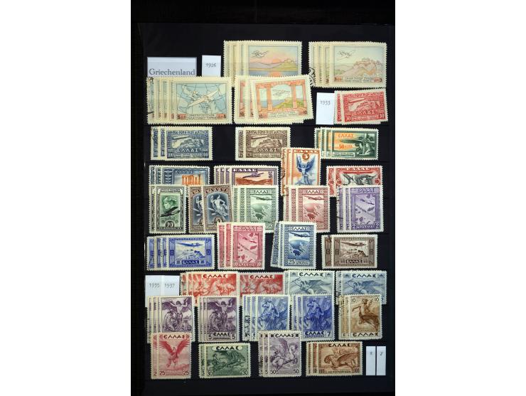 1912/99, umfangreicher, meist ungebrauchter Bestand "Flugpostmarken" von Albanien bis Vatikan mit vielen besseren und kpl. Au