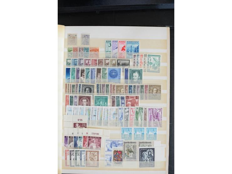 1925/53(ca.), ungebrauchte/postfrische und gestempelte Partie mit vielen besseren Ausgaben, dabei Belgien, Bulgarien, Luxembu
