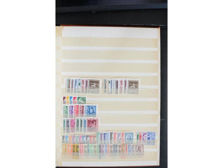 1925/53(ca.), ungebrauchte/postfrische und gestempelte Partie mit vielen besseren Ausgaben, dabei Belgien, Bulgarien, Luxembu