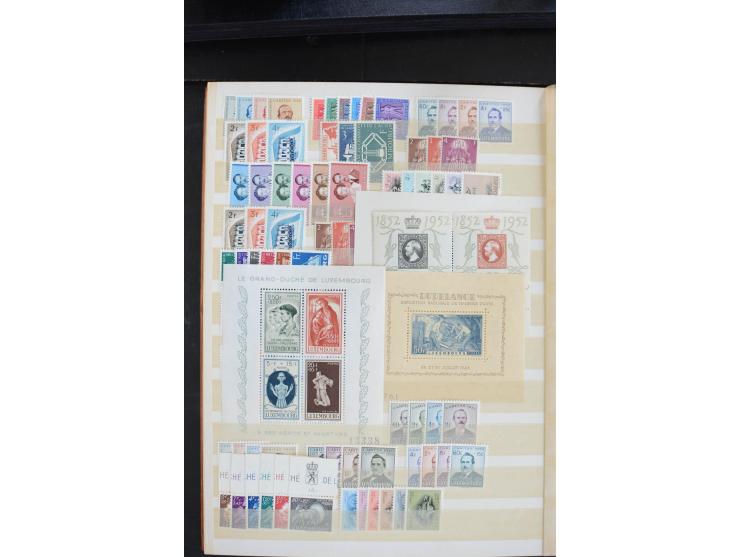 1925/53(ca.), ungebrauchte/postfrische und gestempelte Partie mit vielen besseren Ausgaben, dabei Belgien, Bulgarien, Luxembu