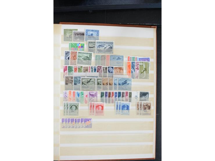 1925/53(ca.), ungebrauchte/postfrische und gestempelte Partie mit vielen besseren Ausgaben, dabei Belgien, Bulgarien, Luxembu