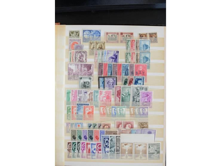 1925/53(ca.), ungebrauchte/postfrische und gestempelte Partie mit vielen besseren Ausgaben, dabei Belgien, Bulgarien, Luxembu