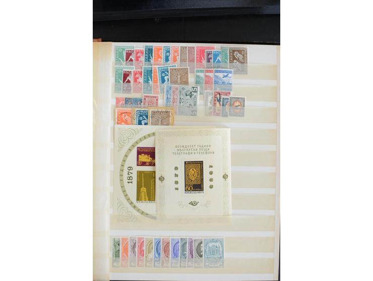 1925/53(ca.), ungebrauchte/postfrische und gestempelte Partie mit vielen besseren Ausgaben, dabei Belgien, Bulgarien, Luxembu