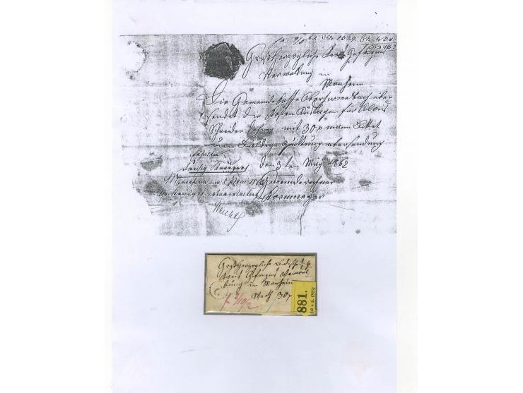 1656/1900 (ca.), MINIBRIEFE, Sammlung von 13 unfrankierten und 42 frankierten Briefen, meist Altdeutschland und Schweiz mit u