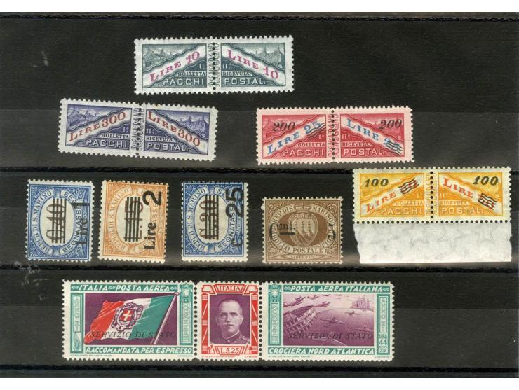 1860/1950 (ca.), ungebrauchte und teils postfrische kleine Partie Italienische Gebiete und etwas Schweiz, dabei u.a. Toskana 