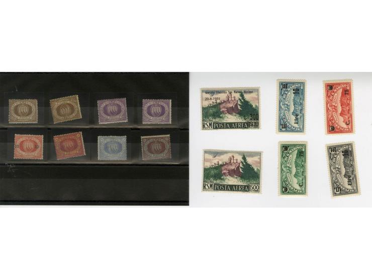 1860/1950 (ca.), ungebrauchte und teils postfrische kleine Partie Italienische Gebiete und etwas Schweiz, dabei u.a. Toskana 