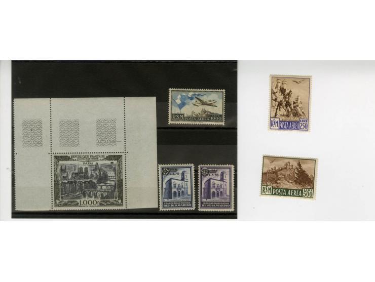 1860/1950 (ca.), ungebrauchte und teils postfrische kleine Partie Italienische Gebiete und etwas Schweiz, dabei u.a. Toskana 