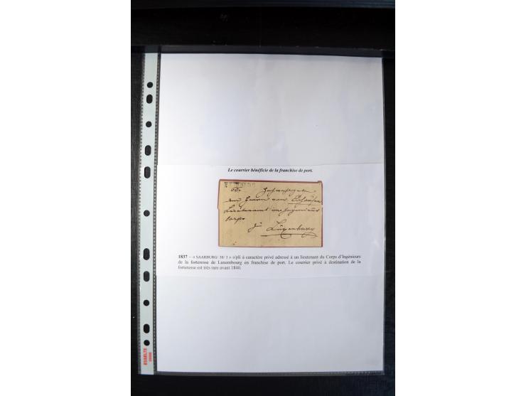 1740/1850 (ca.), rd. 60 Briefe nach Luxemburg, dabei einige Stücke an den österreichischen Gouverneur Graf Neipperg, alles be