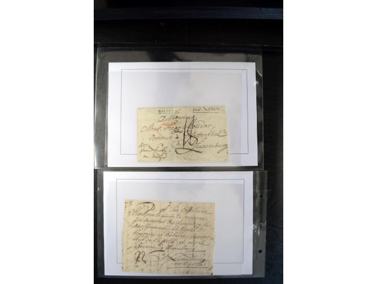 1740/1850 (ca.), rd. 60 Briefe nach Luxemburg, dabei einige Stücke an den österreichischen Gouverneur Graf Neipperg, alles be