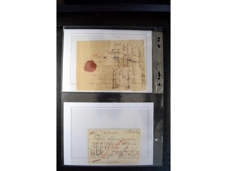 1740/1850 (ca.), rd. 60 Briefe nach Luxemburg, dabei einige Stücke an den österreichischen Gouverneur Graf Neipperg, alles be