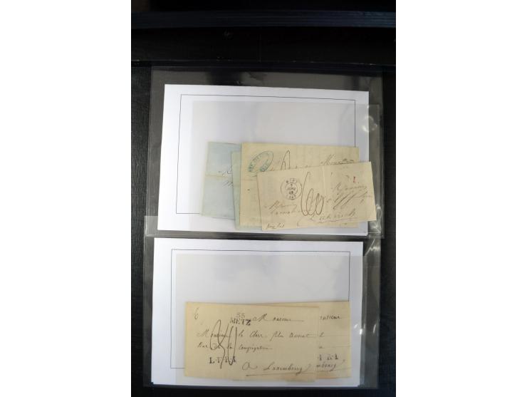 1740/1850 (ca.), rd. 60 Briefe nach Luxemburg, dabei einige Stücke an den österreichischen Gouverneur Graf Neipperg, alles be