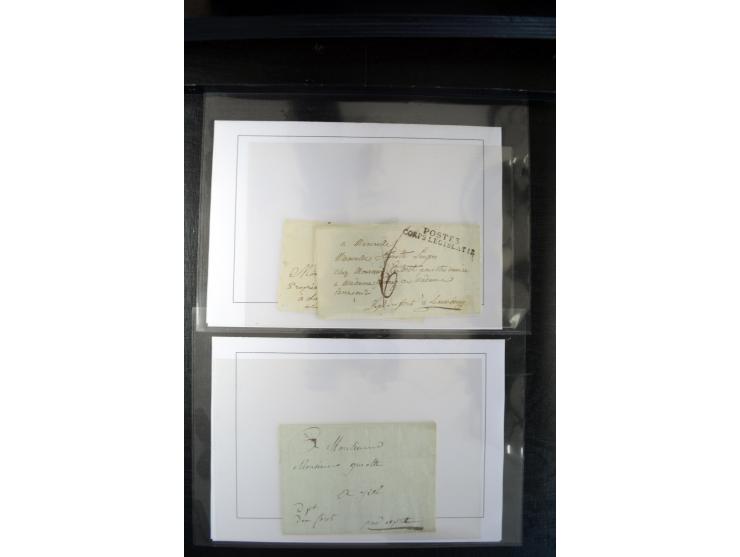 1740/1850 (ca.), rd. 60 Briefe nach Luxemburg, dabei einige Stücke an den österreichischen Gouverneur Graf Neipperg, alles be