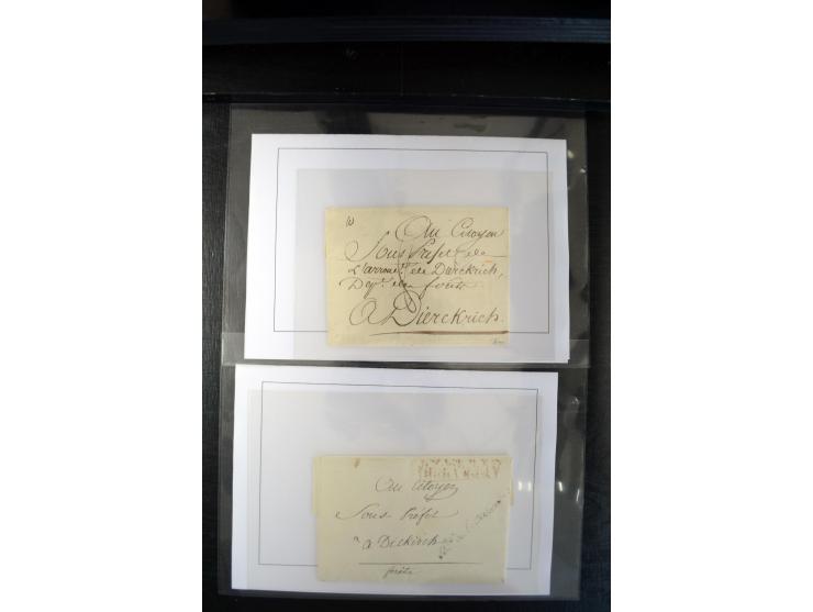 1740/1850 (ca.), rd. 60 Briefe nach Luxemburg, dabei einige Stücke an den österreichischen Gouverneur Graf Neipperg, alles be