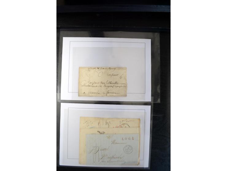 1740/1850 (ca.), rd. 60 Briefe nach Luxemburg, dabei einige Stücke an den österreichischen Gouverneur Graf Neipperg, alles be