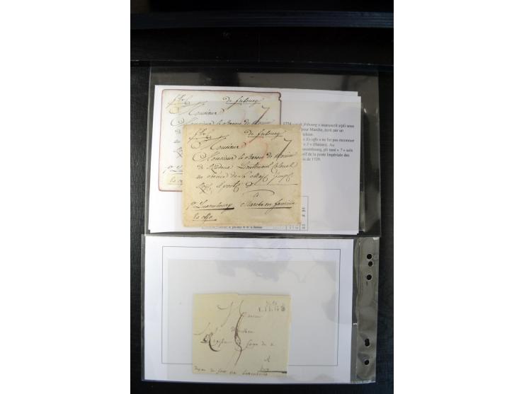 1740/1850 (ca.), rd. 60 Briefe nach Luxemburg, dabei einige Stücke an den österreichischen Gouverneur Graf Neipperg, alles be