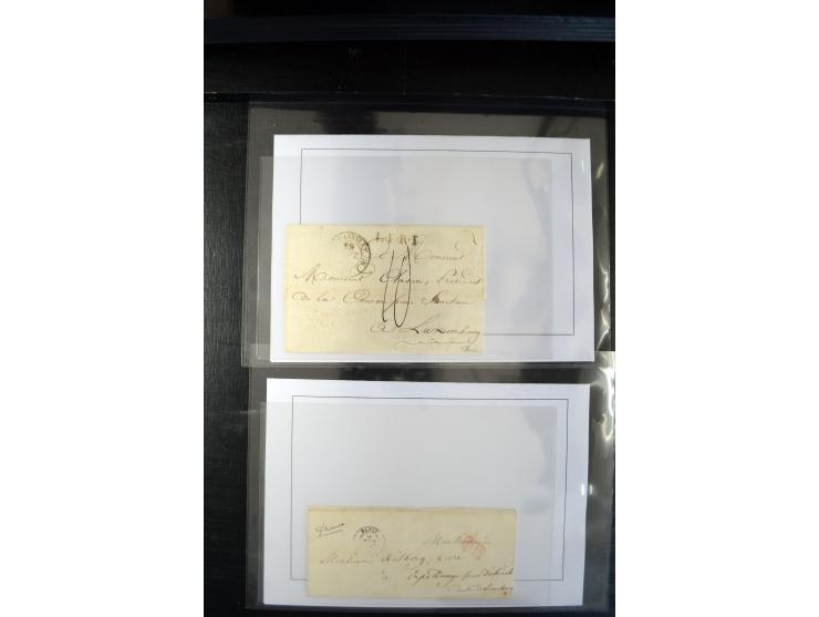 1740/1850 (ca.), rd. 60 Briefe nach Luxemburg, dabei einige Stücke an den österreichischen Gouverneur Graf Neipperg, alles be